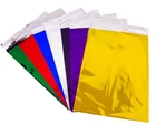 5mix Self Seal Foil Bags Red Blue Purple Black Green Silver Gold Gift Wrapping