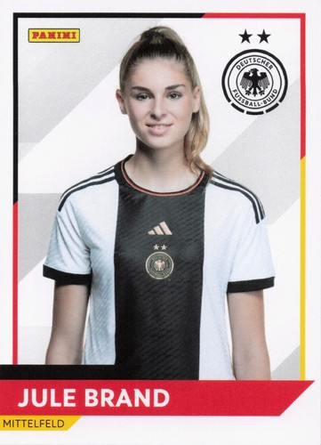Jule Brand - Panini Women´s World Cup 2023 DFB Frauen Trading Card - Bild 1 von 2