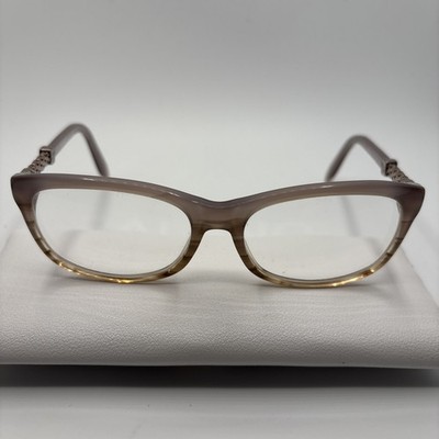 Roberto Cavalli Barbados RC706 059 Beige Brown Mix Eyeglass Frame 54-16-140 #C36
