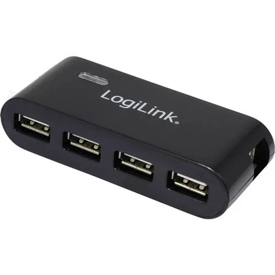 LogiLink UA0085 Hub USB 4 ports USB-A USB 2.0 480 MBit/s noir UA0085 - Photo 1/4
