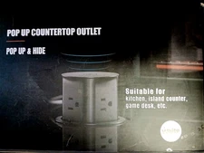 ANNQUAN 3.15" Pop Up Countertop Outlet with 15W Wireless Charger,Max 20W Power