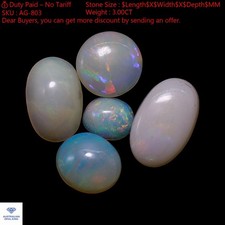 5 Pcs 3.00 Cts Natural Fire Opal Cabochon Bracelet Making Lot 4X4X1 TO 5X9X2 MM