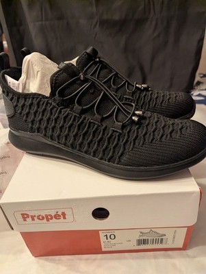 Propet Women's 10M Travelbound Black Walking Sneakers New