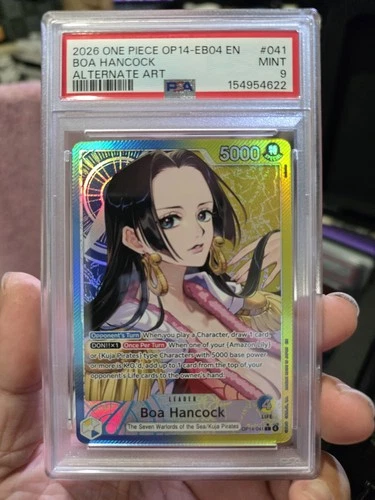 2026 One Piece Boa Hancock OP14-041 Alternate Art PSA 9