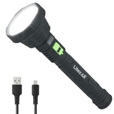 Ultac Ultra Lite Rechargeable Flashlight   1100 Lumens Hybrid Beam, Soft Touc...