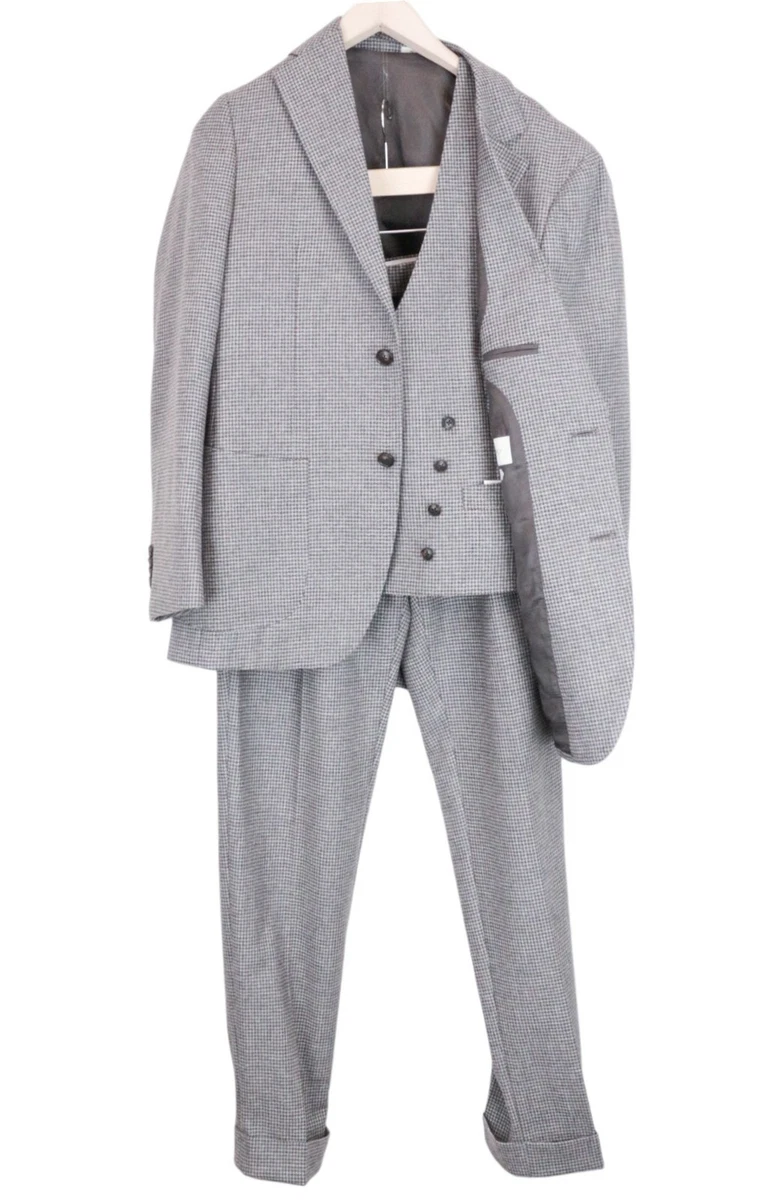 Costume 3 Pièces COX & LENNON - 100% Laine Vierge - Taille XL Bleu Marine - Occasion TBE