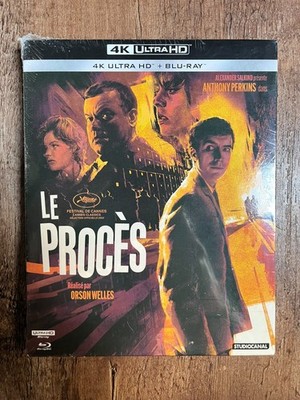 The Trial w. Slipcover (4K UHD + Blu-ray, 1962, EU Import, Region Free) *NEW*