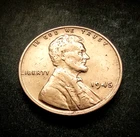 1945  Lincoln Wheat 1¢ Cent  VINTAGE Penny Coin  Good Condition  FREE SHIPPING
