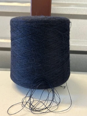 NEW HOPE YARNS Cone Spool Lace Peru Pure Soft Baby Alpaca Yarn 2lb 4oz 1036gr 5008 Deep Blue C