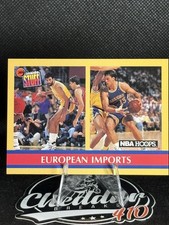 1990-91 NBA Hoops - Inside Stuff Vlade Divac, Sarunas Marciulionis #384 (RC)