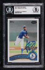 BAS 2011 Topps Pro Debut Yordano Ventura #231 BGS Authentic Auto ow6