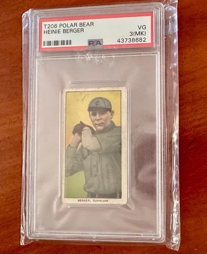 1909-11 T206 Polar Bear Heinie Berger
