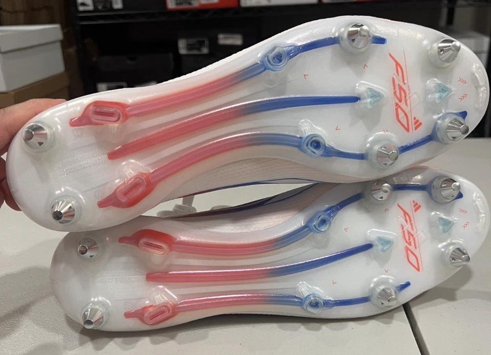 Adidas F50 Elite Mid SG Soccer Cleats White ADV Pack IH3152 Women’s 13 Men’s 12 - Image 4 of 4