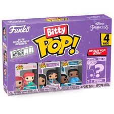 Blister 4 Figuras Bitty Pop Disney Princesas Ariel
