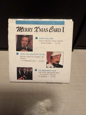 Merry X mas Card I 3'' Mini CD Single 1989 CBS Sony Hong Kong Rare Xmas CSD 1045