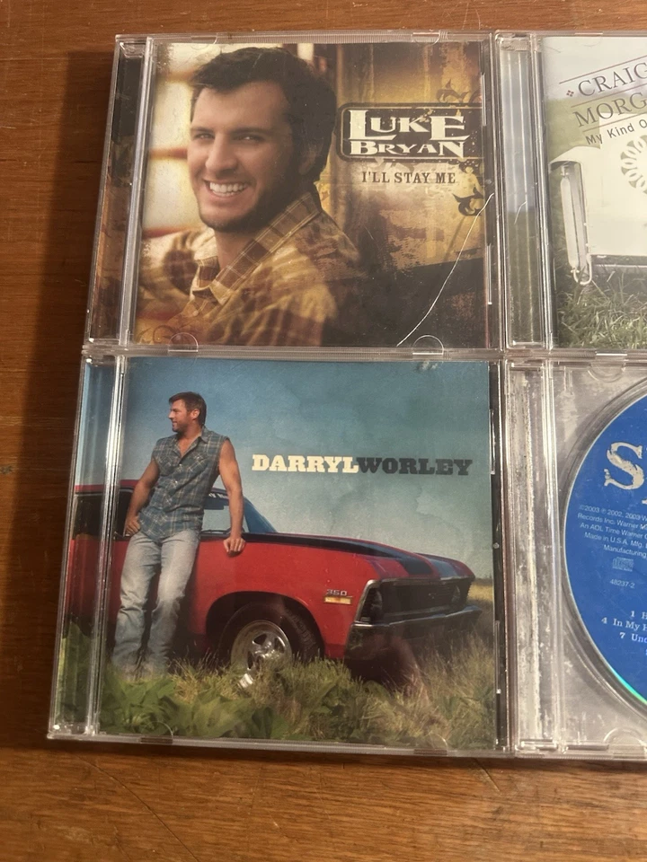 Lot Of 4 CDs Luke Bryan, Craig Morgan, Darryl Worley, & Blake Shelton Foto 3 de 4