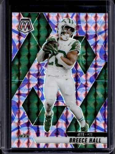 2025 Panini Mosaic Breece Hall Reactive Purple Prizm #236 Jets