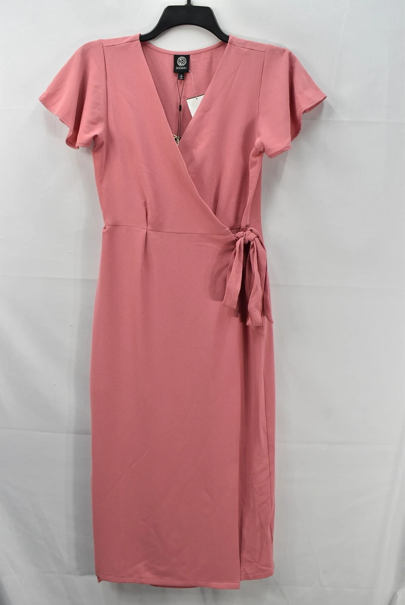 Bobeau crepe 2025 wrap dress