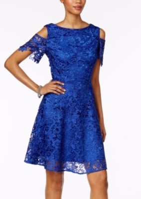 cobalt blue a line dress