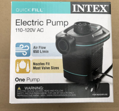 Intex Quick Fill Electric Pump 110-120V AC Inflates & Deflates - Brand New