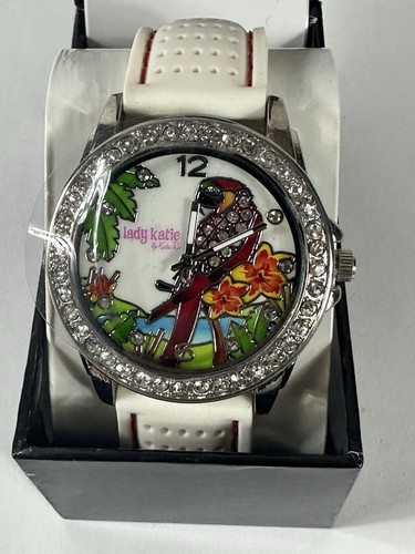 Accutime Watch Lady Katie LK2008 Parrot Watch With Original Box & Papers - Picture 2 of 10