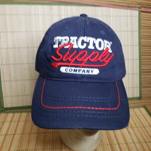 Tractor Supply Company Hat Mens Blue Red White Logo Cap TSC Adjustable Adult - Picture 2 of 9