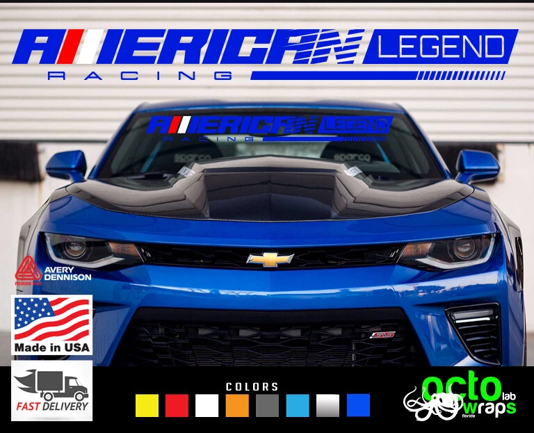 fit Chevrolet Camaro SS RS ZL1 American Legend windshield decal sticker wheels - Image 4 of 4
