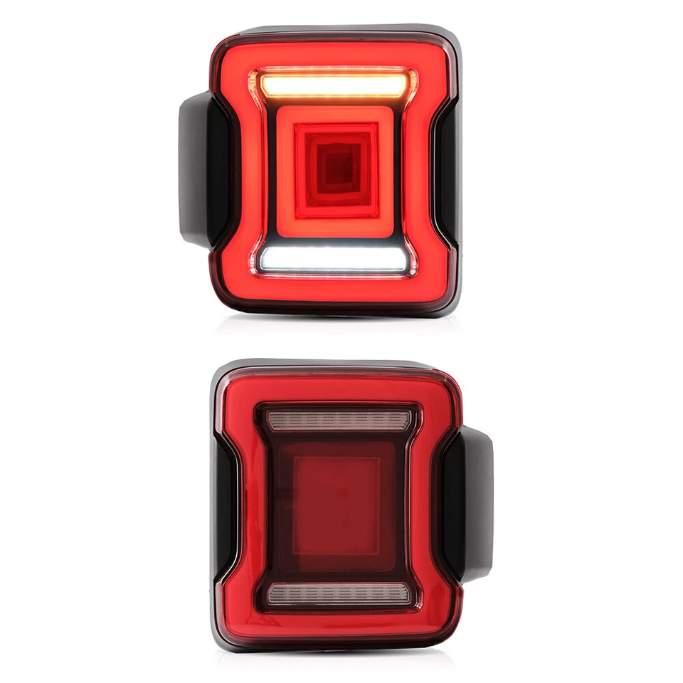 Conjunto de luces traseras LED para Jeep Wrangler JL 2018-23 luces traseras intermitentes 2x Foto 4 de 4