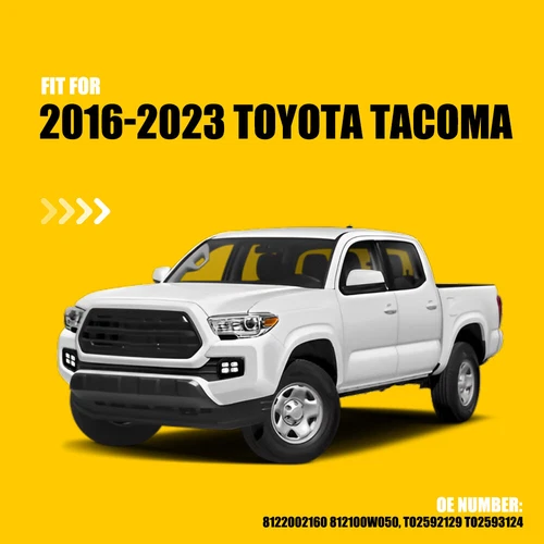 Fit 2016-2023 Toyota Tacoma SR SR5 4-Eyes DRL LED Fog lights Double Turn Signal - Bild 20 von 21