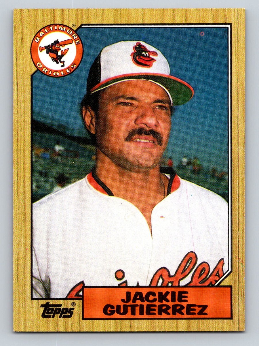 1987　BASEBALL CARD No.276 1987 Topps Baseball #276 Jackie Gutierrez Baltimore Orioles | eBay