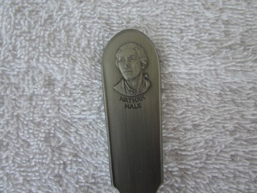NATHEN HALE ~1976 Franklin Mint Bicentennial Pewter Spoon!~~QUALITY!! - Picture 2 of 7