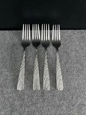 Set Of 4 Cambridge Stainless CONQUEST Salad Forks Flatware