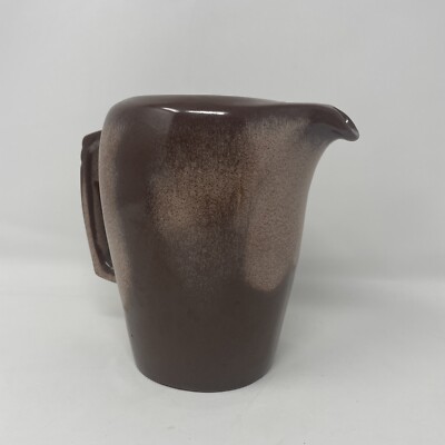 Frankoma Pottery Brown Satin 5T Plainsman Pitcher