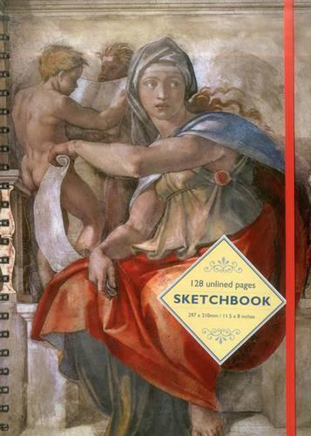 Sketchbook - Delphic Sibyl (fresco) the Sistine Chapel: by Michelangelo Buonarro