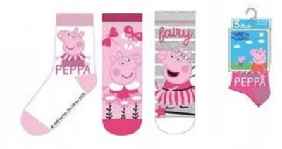 Peppa Pig 3'er Pack Socken Strümpfe Peppa Wutz