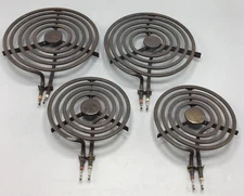 Electric Range Burner Surface Element (2 Big, 2 Little) Used Condition