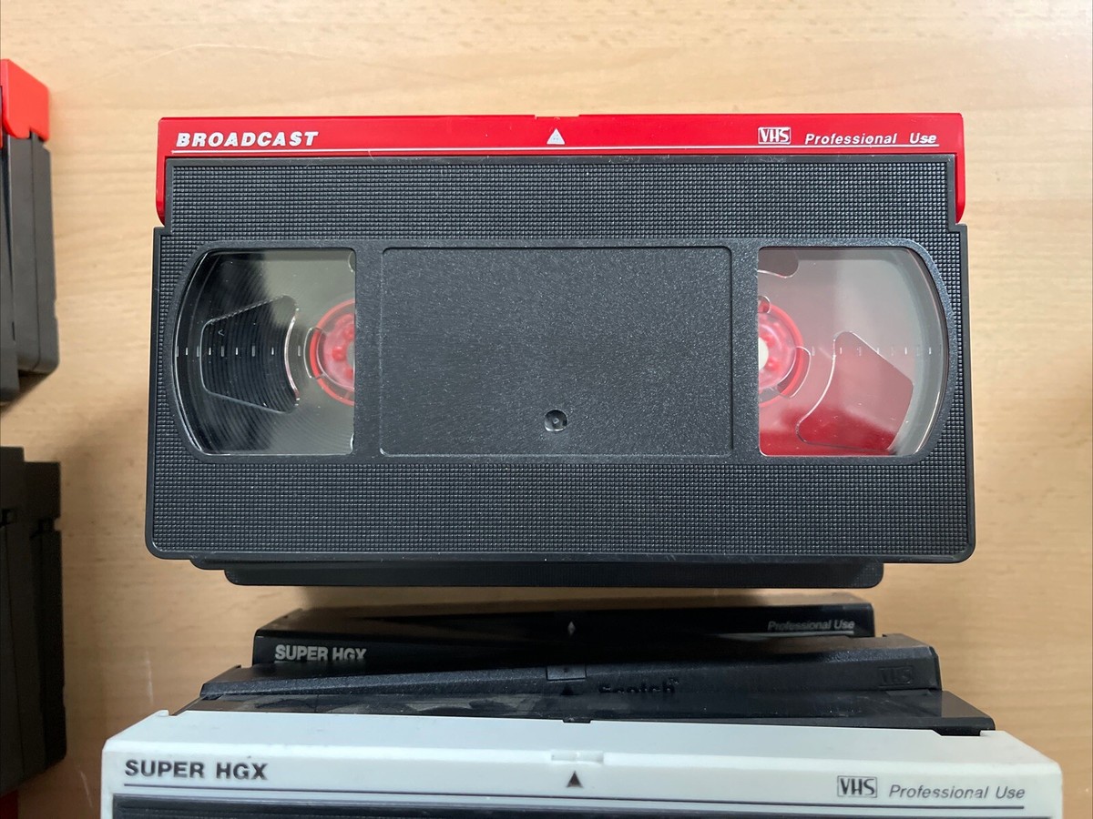 60x BROADCAST VHS / SVHS Kassetten 15 20 30 60 75 90 180 195