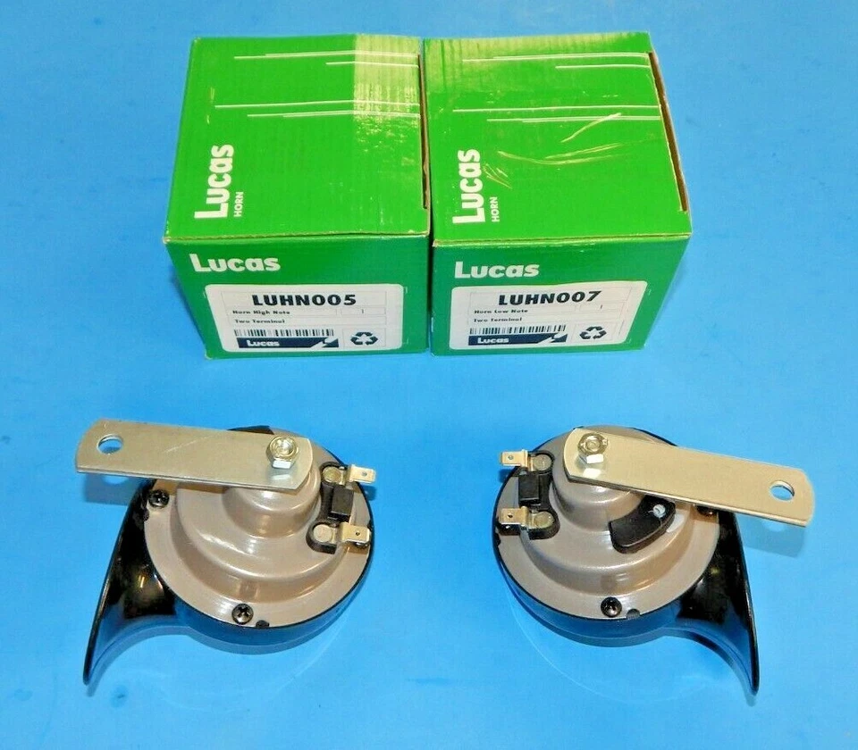 Nuevo Juego de bocinas Lucas MGA MGB MG TD Triumph TR4 TR4A TR250 TR6 TR7 MG Midget  Foto 2 de 3