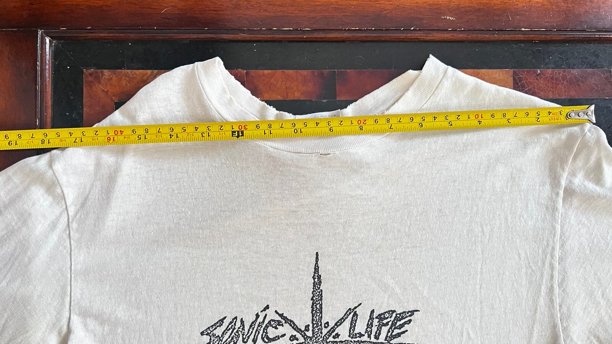 ⭐️未使用品SONIC YOUTH Ｌ/ S TEE USA製 XLサイズ☆ Vintage 80s Sonic Youth tee Large band tee subpop 1985 Faded