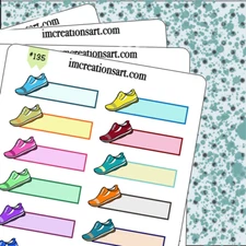 Running Walk Step Counter Tracker Hand Drawn Planner Stickers Organizer Journal