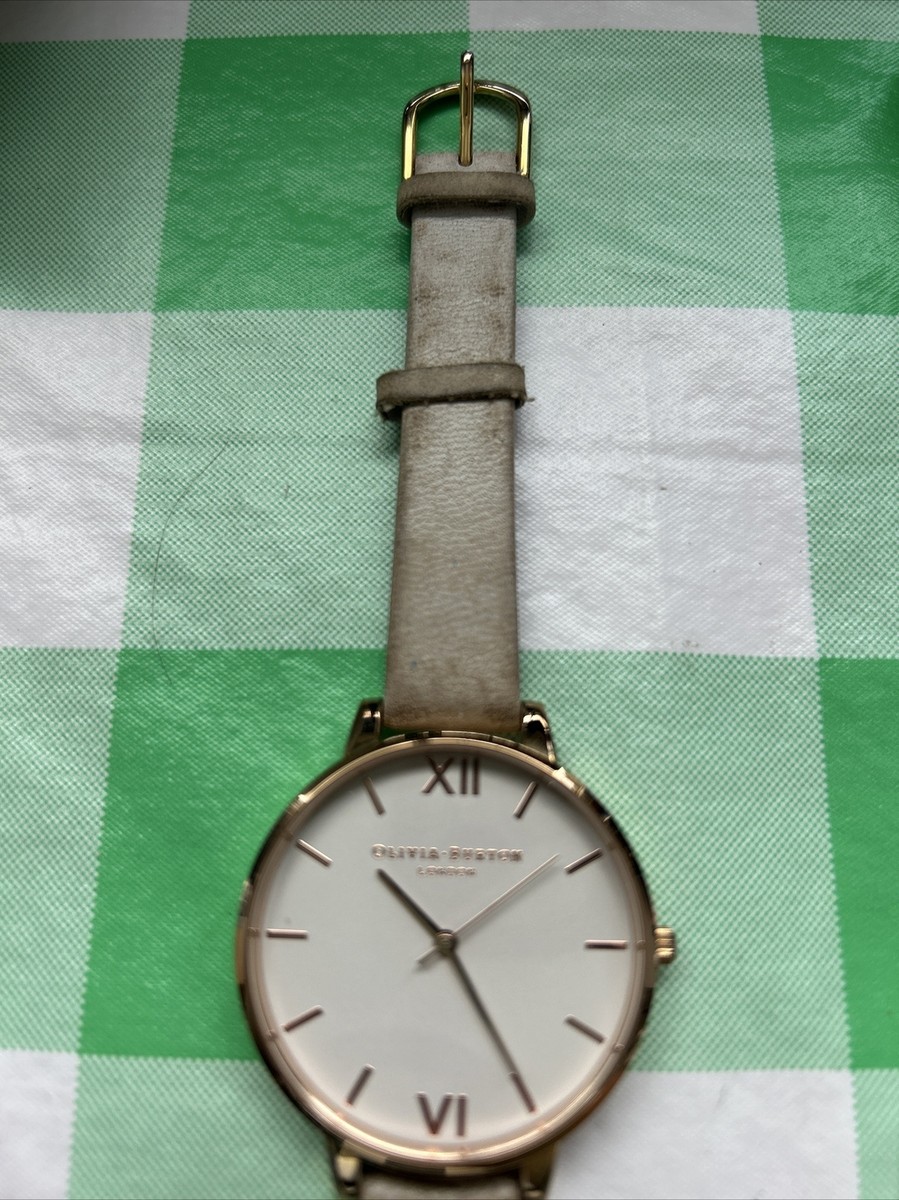 Olivia Burton White Dial Gold Case Cream Tan Leather Band 38mm Women\'s Watch Olivia Burton White Dial Rose Gold Case Cream Tan Leather  main image 3
