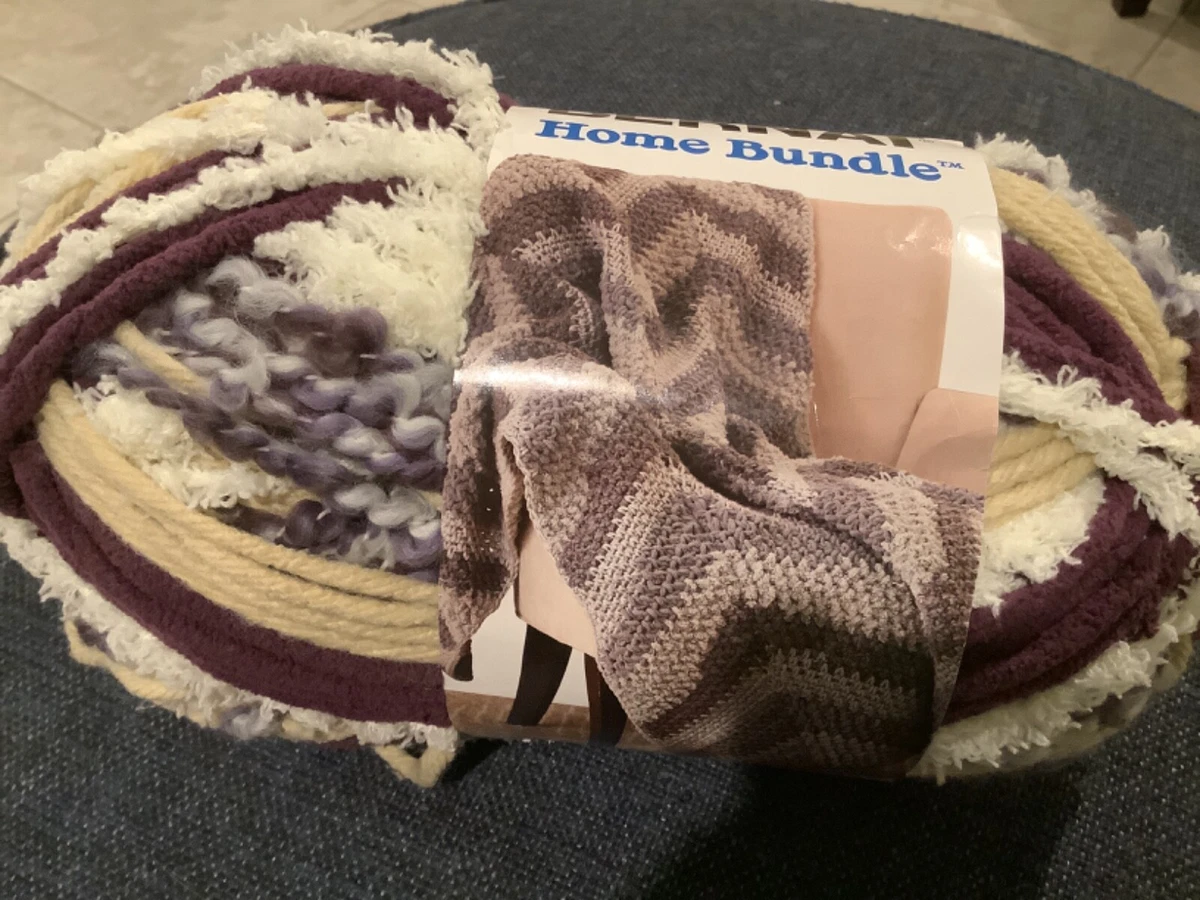 Bernat Home Bundle Yarn CREAM PURPLE 8.8 oz. 207 yards eBay