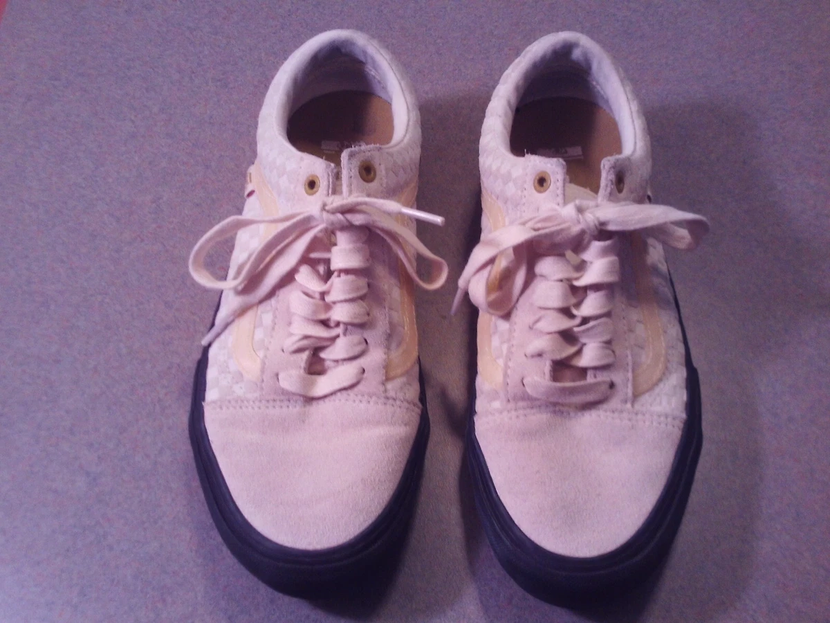 VANS OFF THE WALL PRO MEN S 500714 LOW TAN SUEDE SKATE SHOES SIZE 8
