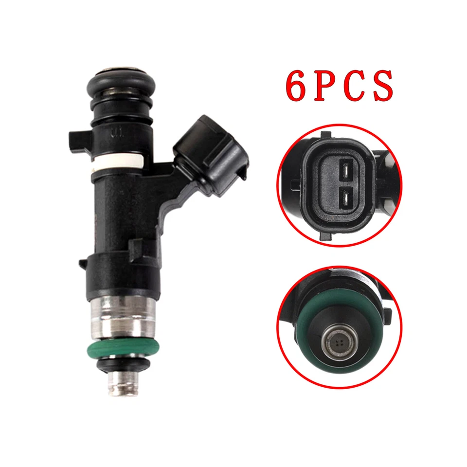 6 X Inyectores de combustible para Nissan Máxima 3,5 L V6 2003 2004 2005 2006 2007 2008 Foto 3 de 4