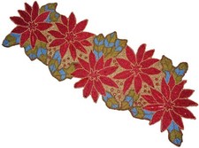 Farmhouse Table Runner 36" X 13" , Glitz Decorative Rustic Bridal Shower Beaded