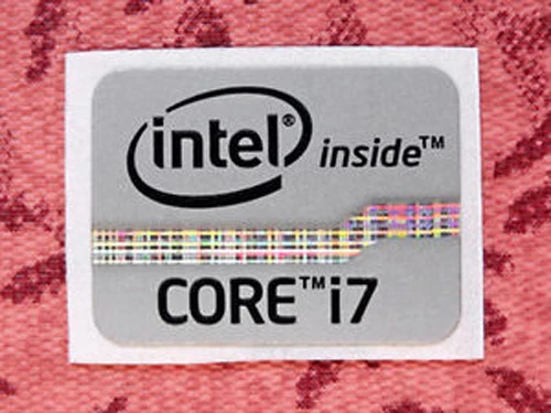 Lot of 50 Intel Core i7 Inside Stickers 2012 Ivy Bridge 15.5mm x 21mm - Image 2 of 2