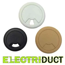 2" & 2.375" - Plastic Round Office Computer Desk Table Grommets