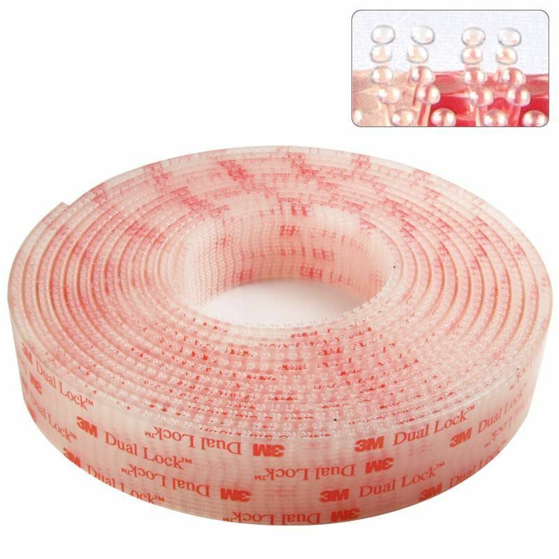 3m Klettband 3M Dual Lock SJ 3560 Klebeband - 1 Meter X 25mm, Stark Haftend Für GoPro, Armaturenbrett & Mehr GoPro Halterung Klettband