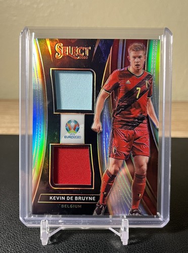 Kevin De Bruyne 2020 Panini Select UEFA Euro - Dual Jerseys Prizm Player-Worn