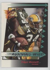 1992 Wild Card Running Wild Silver Edgar Bennett #5 Rookie RC 0q3. rookie card picture